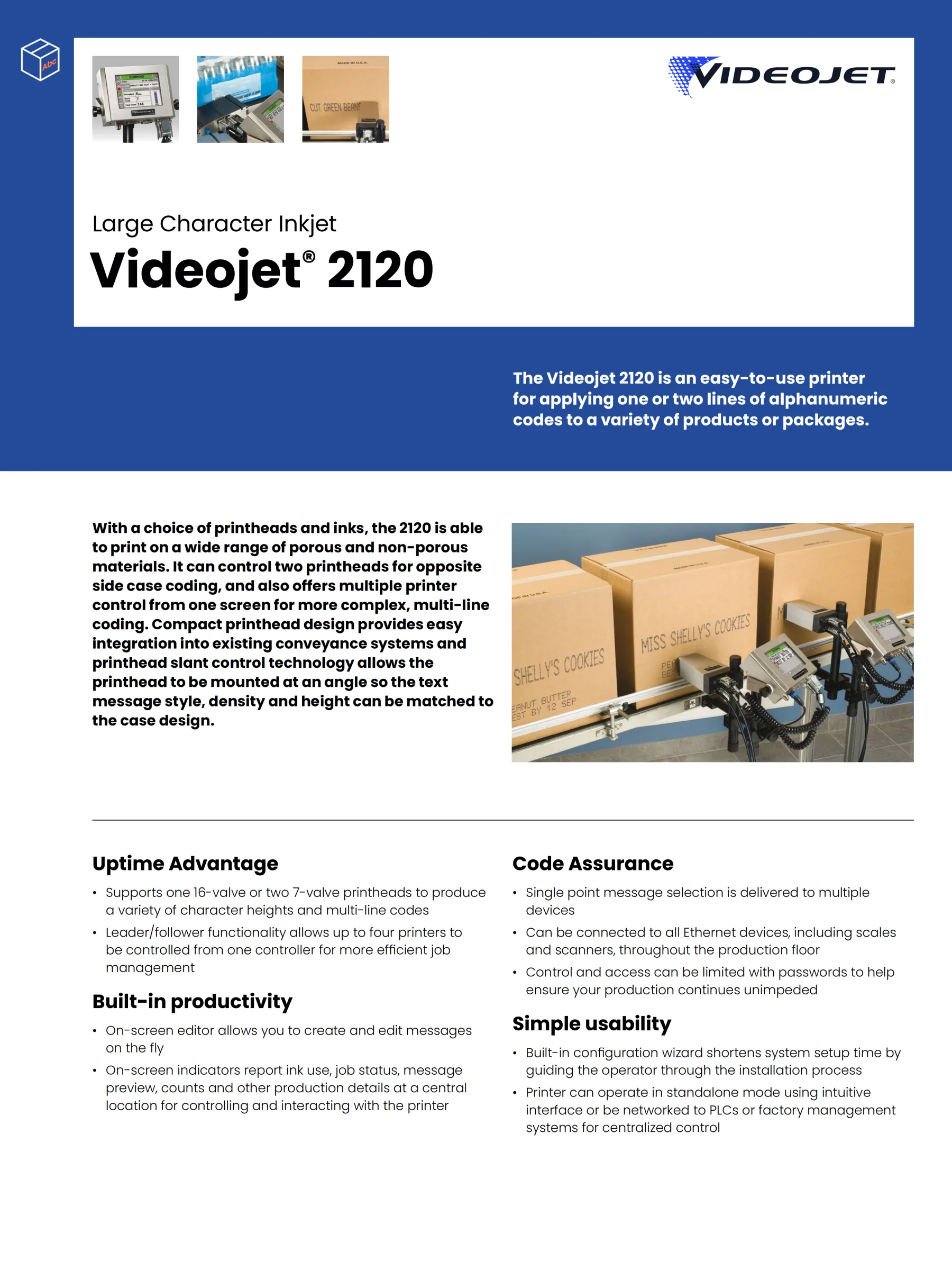 Videojet 2120 Large Character Inkjet application and detail image 6